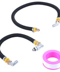 Premium Fuel Line Kit For 6.9L 7.3L IDI Diesel Ford E250 Econoline E350 And F250 F350 Trucks From 1988 To 1994 Full Pipeline Assembly With Lift Pump Connections, black braided hose with steel fittings