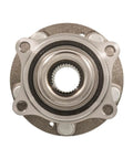 Front view of Front Hub Bearing Assembly For 2015 2021 Kia Sedona 5 Lug Without ABS Bolt On Direct Fit 30 Spline 4 Bolt Knuckle Mount