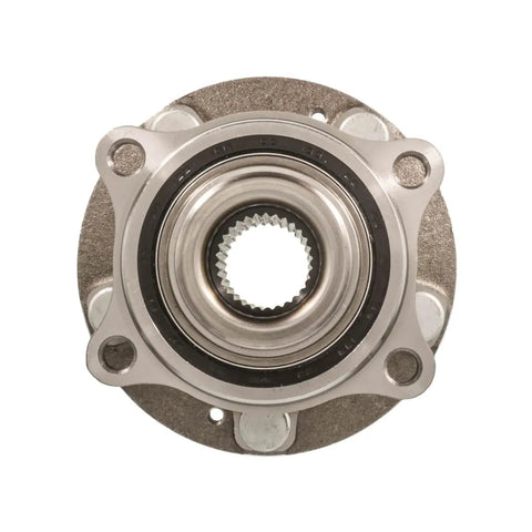 Front view of Front Hub Bearing Assembly For 2015 2021 Kia Sedona 5 Lug Without ABS Bolt On Direct Fit 30 Spline 4 Bolt Knuckle Mount