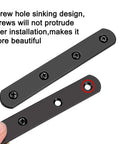 Built Tough Rugged Stainless Steel Flat Plates Straight Corner Braces Heavy Duty Furniture Repair Connectors detail of screw hole design
