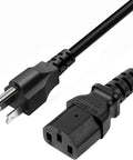 3 Prong Replacement Power Cord For Electric Pressure Cooker And Kitchen Appliances Like Rice Cooker Microwave Soy Milk Maker And More Universal Tough Cable For Quick Pot And Other 110V Models Built To Last, showing black 5 ft cord with 3-slot plug.