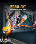 HVAC Clamp Meter All In One With Auto Ranging TRMS And NCVT Inrush And More For Voltage Current And Temperature in use with worklight