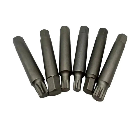 Rock Solid 13 Piece Engine Pulley Disassembly Set For Your Ride With Heavy Duty Wrench Tools To Break Down Belts And Fix Slipping Issues Like A Boss, six steel bits