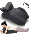 27 Degree Ergonomic Memory Foam Prone Pillow for Sleeping With Face Down Design Ideal For Stomach Sleepers, gray color