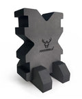 Side view of Two Height Foam Bench Rest With Base For Shooting, Flexible Horizontal Or Vertical Use, Soft Protective Foam