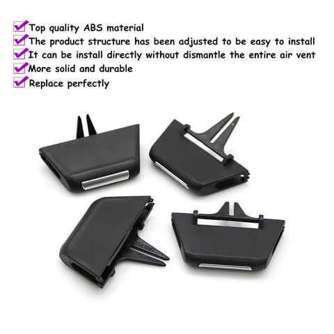 Air Vent Outlet Tab Clip Repair Kit for Audi Q7 2016 2019 Upgrade Your Car AC Vents Restore Smooth Airflow Durable Paddle Replacement Parts for Quick Fix and Cozy Cabin, 2PCS ABS clips