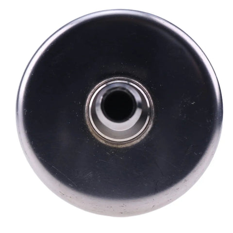 Top view of Inline Magnetic Transmission Power Steering Filter 3 Eighths Inch Hoses Universal Fit for Light Trucks and Cars Part 3810000 TF101M