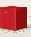 Score This Snazzy Countertop Mini Freezer For Easy Setup And Keep Your Daily Grub Ice Cold Using 1.1 Cubic Feet Of Removable Shelf Storage Built For Dorms Or Rv Life, red mini freezer with dimensions.