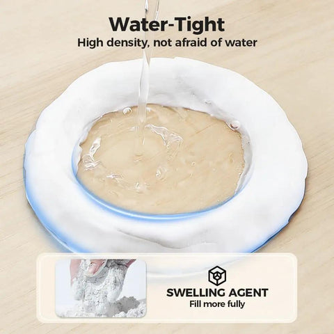 White Mastic Sealant Clay For Quick Duct Seals And Wall Crack Repairs, All Purpose Putty shown as water-tight cover