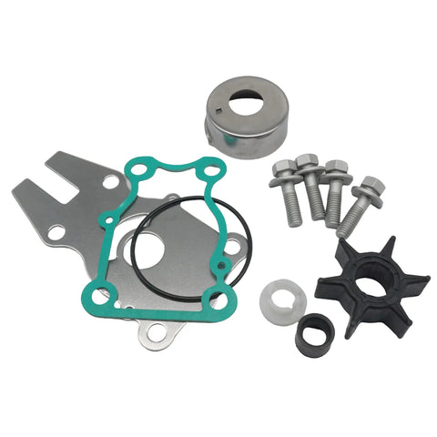 Water Pump Impeller Kit For Yamaha Outboard 40 50 60 HP F40 C40 P40 F50 C50 P50 F60 2 Stroke Replacement Includes Impeller 6H3 44352 00 00 Sierra 18 3434 Gearcase Repair, showing components like gasket and bolts.