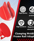 Magnetic Car Jack Pad Aluminum Slotted Magnet Pinch Weld Frame Rail Adapter for Trucks SUVs Sedans Puck Jacking Pad.