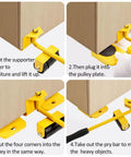 Instructions for using Vivicreate Heavy Duty Furniture Mover Kit With Wheels And Sliders for moving heavy objects.