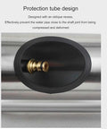 Heavy Duty Badass Retractable Hose Cart Stainless Steel Garden Hose Reel showing protection tube design to prevent pipe deformation.