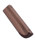 Wooden Drawer Handles 4 Pack For Cabinet Cupboard Dresser And Wardrobe Drawers With 3.77 Inch Hole Distance, Black Walnut Finish
