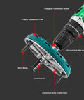 Kick It Up A Notch With This Badass Adjustable Hole Saw Kit And 12 Tough Blades For Wood Plastic Projects, Cutting Holes From 1.8 To 5 Inches With Smooth Aluminum Alloy Construction That Slays Any Job Site Task. adjustable hole saw kit on drill, aluminum alloy cutter head, alloy blade