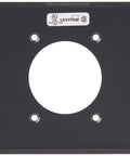 Two-Gang Flush Mount 2.15 Inch Device Receptacle Wall Plate Aluminum Steel UL Listed NEMA ANSI Certified Front View