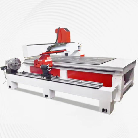 4 Axis CNC Wood Router Machine 1325 With Rotary Axis Beast for 4x8 wood milling, engraving, and cutting