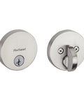 Uptown Deadbolt Lock In Satin Nickel For Exterior Front Door, Pick Resistant SmartKey Rekey Security, Heavy Duty Single Cylinder Entry