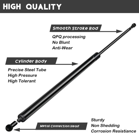 Rear Hatch Lift Supports For Suburban Tahoe Yukon SUVs 07-14 Left And Right Gas Springs Liftgate Shocks close-up view