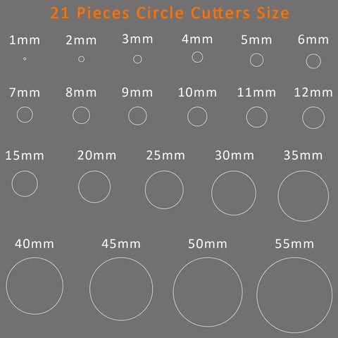 Dope Leather Circle Cutter Kit With 21 Piece Circle Punch Tools From 1mm To 55mm For DIY Leather Crafts Pro Grade High Carbon Steel