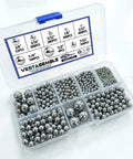 Get This Huge 1216 Piece G100 Chrome Steel Ball Bearings Kit Crafted From Aisi 52100 High Carbon Steel Hardened To Sixty Six Rockwell