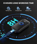 Go To Ultra Portable 1D Mini Bluetooth Barcode Scanner showing 8 hours working time, 2 hours charging, and 720 hours standby.