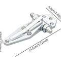Heavy Duty Zinc Alloy Industrial Refrigerator Door Hinge 14.5x4.8x2.8cm designed for barn doors and chest freezers.