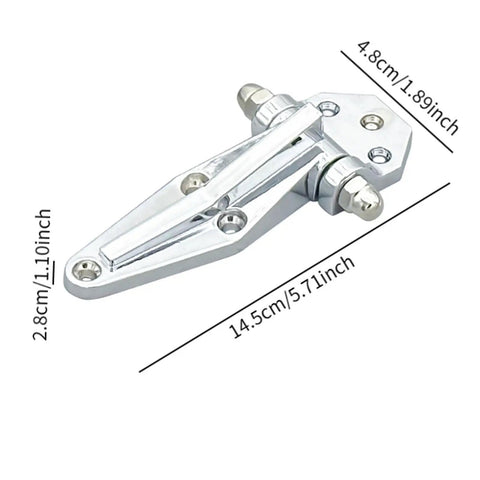 Heavy Duty Zinc Alloy Industrial Refrigerator Door Hinge 14.5x4.8x2.8cm designed for barn doors and chest freezers.