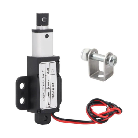 Smooth Operator Telescopic Linear Electric Actuator 24V with limit switch and hardware for tight space installations.