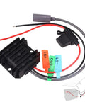 12V To 30V Waterproof Step Up Power Adapter For Starlink Mini with labeled IN+/OUT/IN- cables, IP68 rated