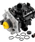 Auxiliary Electric Coolant Pump Assembly With Gaskets For Audi Q7 Q3 A3 A4 A5 A6 Passat Beetle Golf Quattro 2.0L Gas close-up view.