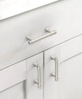 10 Pack 3 Inch Brushed Satin Nickel Cabinet Pulls For Kitchen Cabinets And Drawers Heavy Duty Metal Cupboard Handles Easy Install