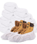 Disposable Shoe Covers Pack Of 200 100 Pairs Built Tough Waterproof Non Slip Boot Covers One Size Fits Most For Rain Cleaning