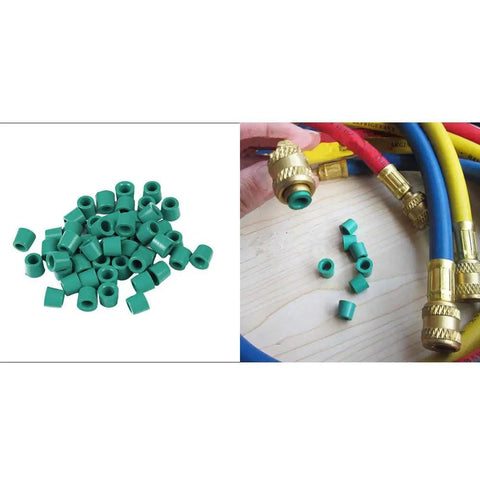 Air Conditioning One Quarter Inch Charging Hose And Manifold O Ring Seal Kit Replacement Rubber Gasket Set For Auto Repair