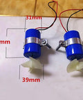 7.4V DIY RC Jet Boat Underwater Motor Thruster CW CCW 3-Blade Propeller Micro ROV Submarine Part 16800 RPM shown with dimensions