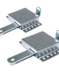 Two Pack Garage Door Slide Locks For 2 In Or 3 In Track Fit National N280-727 V7646 Latch Durable Safety Locks For Quick, Secure Door Operation And Heavy Duty Protection, metal finish