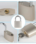Stainless Steel Padlock Latch 5 Inch Heavy Duty Locking Hasps for Cabinets Closets and Doors with Keyed Lock Rust Resistant