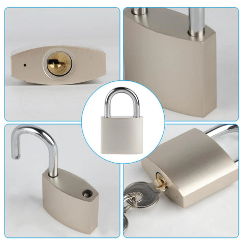 Stainless Steel Padlock Latch 5 Inch Heavy Duty Locking Hasps for Cabinets Closets and Doors with Keyed Lock Rust Resistant