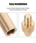 Easy Install M3 Copper Nut Insert Tool Kit For Printers Versatile Home School Gear With Replaceable Supplies For Quick Thread Repairs Any Day; gold insert close-up