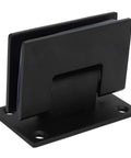 Black Glass Shower Door Hinge Heavy Duty Stainless Steel 90 Degree Hinges For Frameless Glass Doors