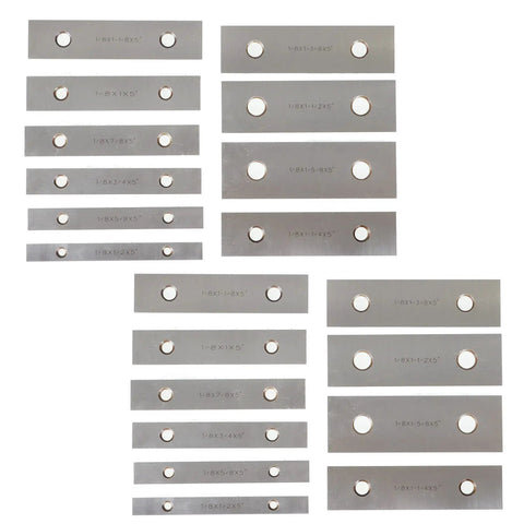 10 Pair 1/8 X 5 Machinist Parallel Block Tool Set For Precision Milling Pro Grade Ultra Accurate To 0.0002 In Parallelism 1/2 To 1-5/8 Inch Range Alloy Steel 40Cr Matched Parallel Bars