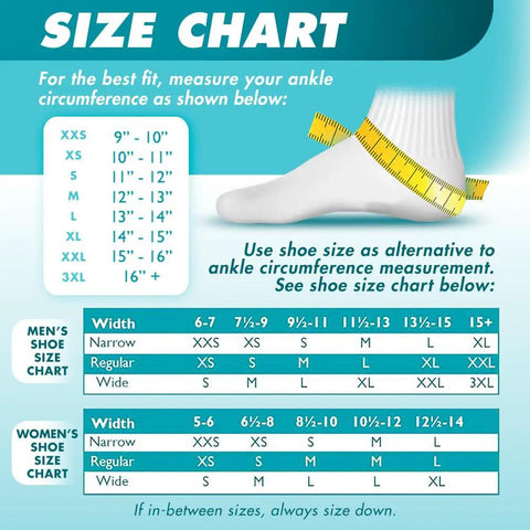Size chart for ASO Ankle Stabilizer Lace Up Brace For Sprained Ankle And Peroneal Tendonitis Orthopedic Support For Men Women Teens Kids