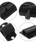 Premium Grade Steel Heavy Duty Three Inch Barrel Door Slide Bolt Lock with screw details and mounting holes in slick black finish.
