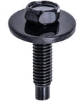 20 Piece M6 10 Hex Head SEMS Body Bolts White Steel Fasteners showing black hex bolt with washer for vehicle assembly.