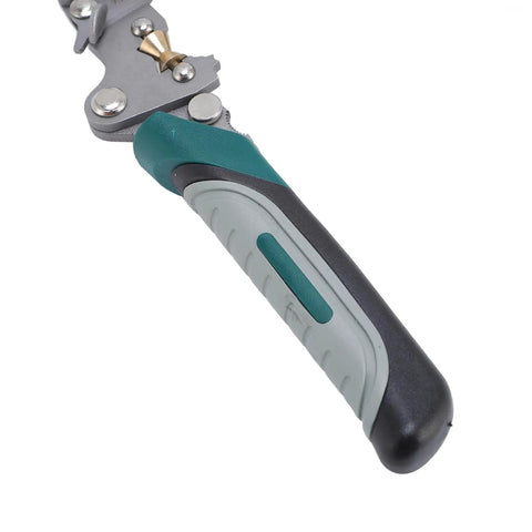 Close-up of the handle of Badass 16 In 1 Foldable Wire Stripper And Cable Cutter With Precision Crimping Pliers forged from solid chrome vanadium steel.