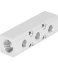 Compressed Air Manifold And Pneumatic Block Coupler Quick Connect Fittings Aluminum Heavy Duty Block SY30 02 3F side view