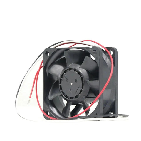 Compact 24V Axial Cooling Fan 60x60x25mm Low Noise Replacement Part For Industrial Equipment Enclosures 2410ML-05W-B59 0.13A Beefy Airflow With Quiet Operation And Easy Plug And Play Fit, black plastic wire leads