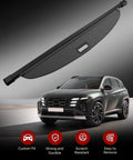 Retractable Cargo Cover For Hyundai Tucson 2022 2023 2024 2025 2026 Gas And Hybrid Models Black Trunk Privacy Shade Shield