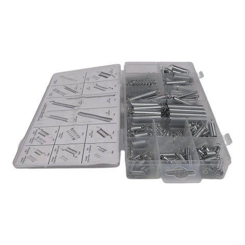 Noteflora 200 Piece Compression And Extension Springs Assortment Kit With Labeled Storage Box For Auto Repair, Machinery Fixin', Home Maintenance Projects And General Toolbox Needs To Get The Job Done Right. 200pc metal springs in clear labeled organizer