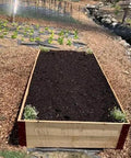 4-Piece 17-Inch Garden Raised Bed Corner Brackets With Screws For 20-24 Inch Lumber Black Powder Coated Steel 2mm Thick